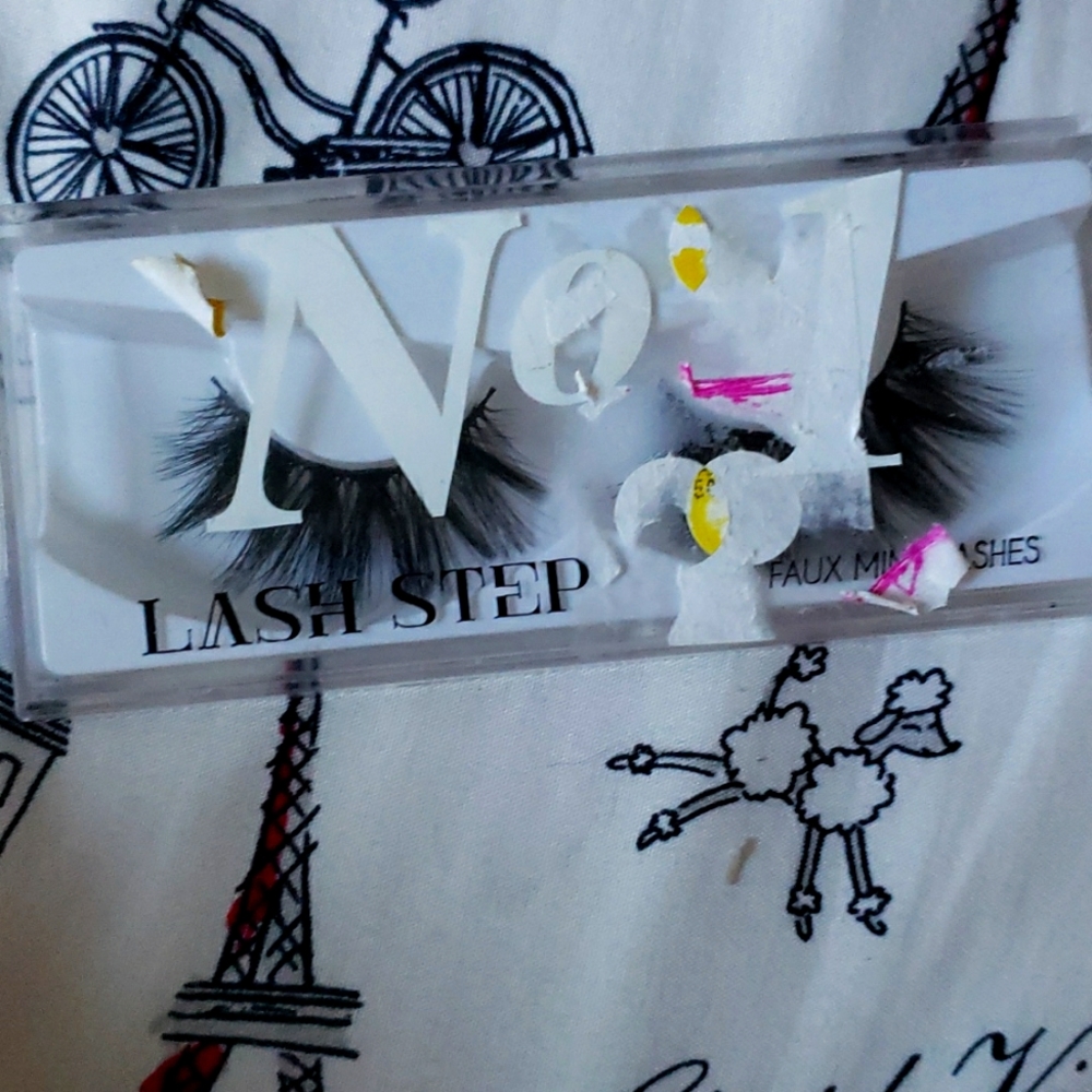 Faux lashes, never worn